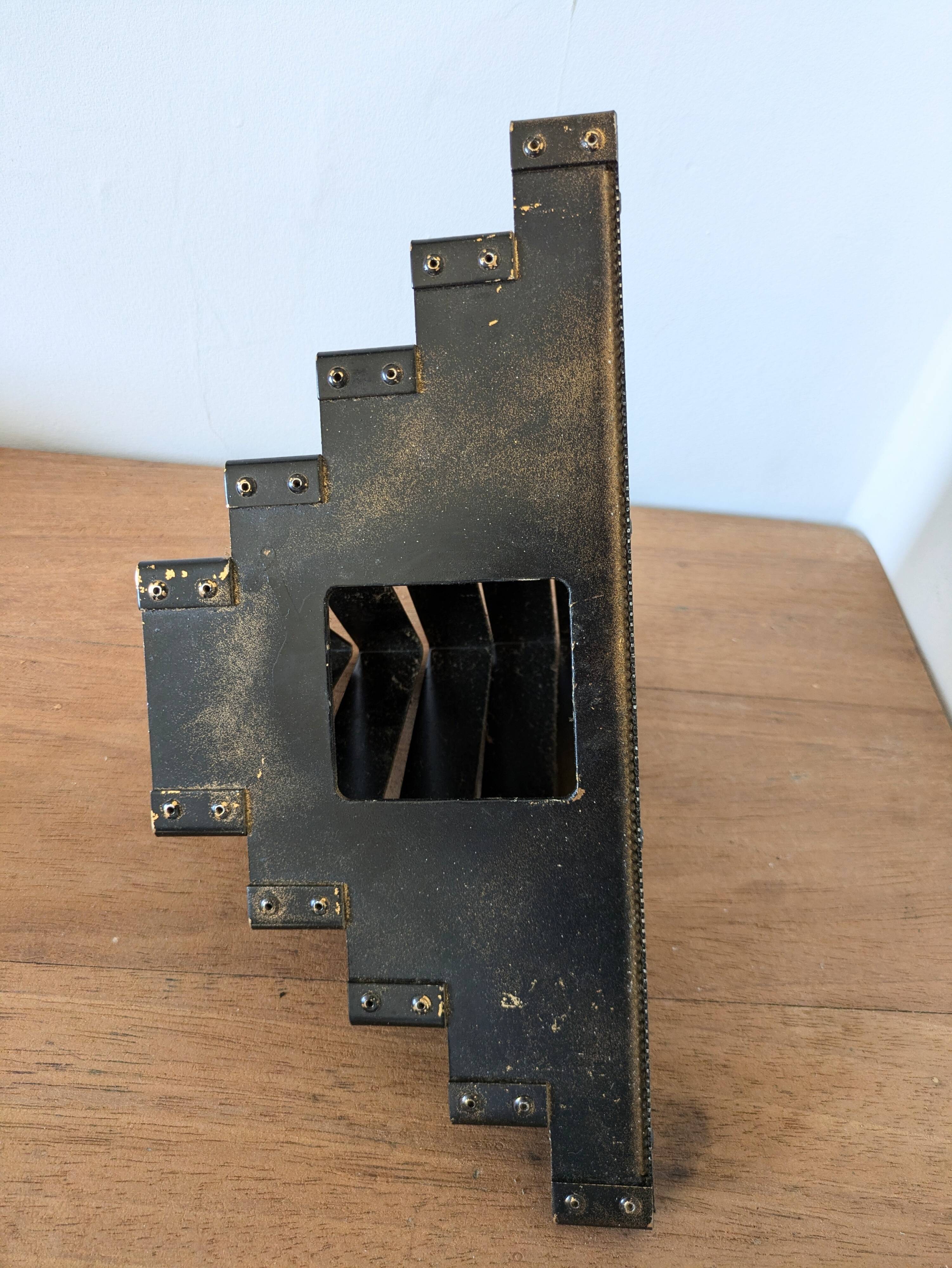 Pair of 1960s wall lights in perforated metal in the style of Mategot