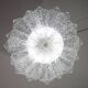 Procida, Murano Clear trasparent Vintage Glass Ceiling Light, 1970s