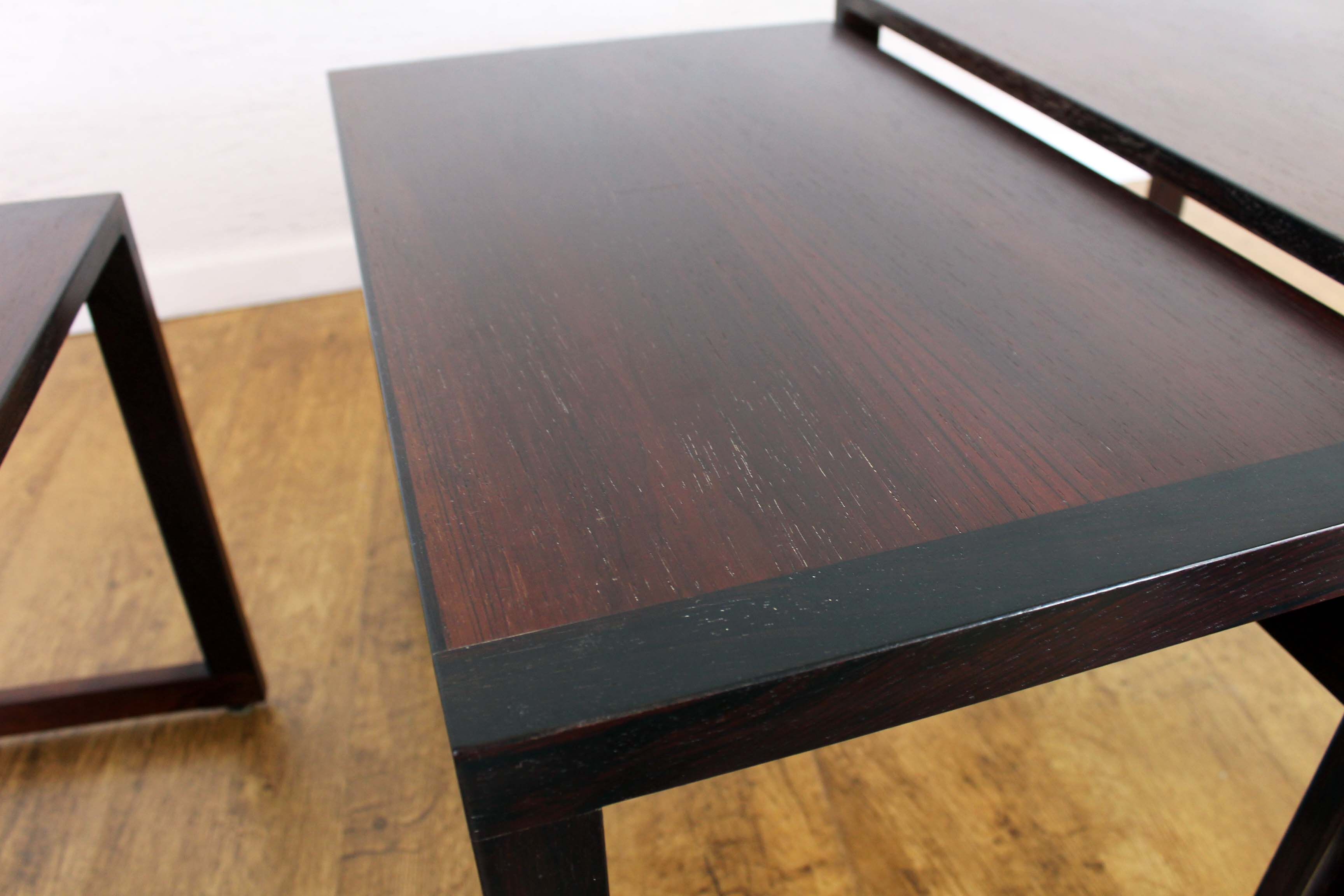 Rosewood nesting tables