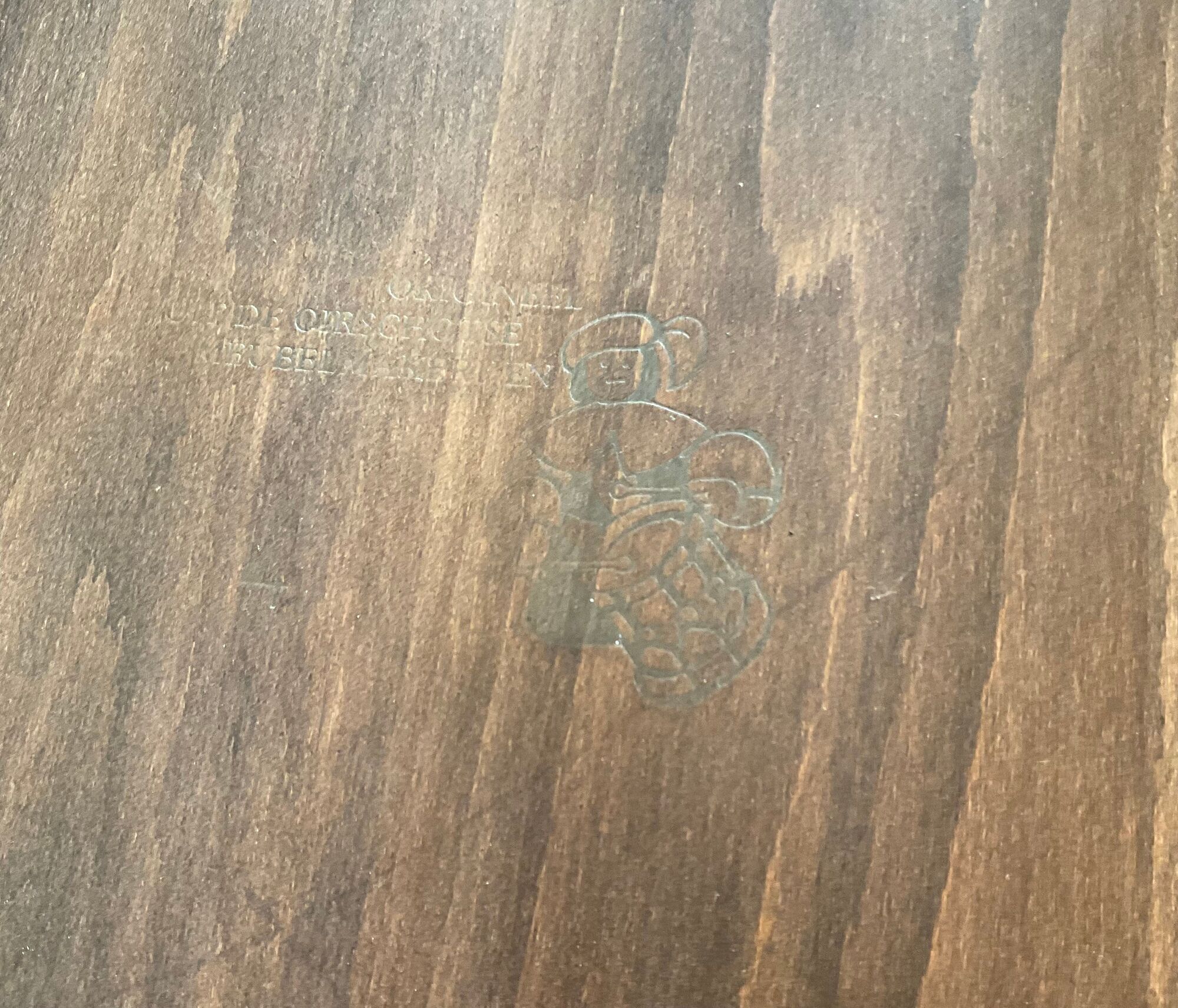 Pair of dutch bistro chairs in solid wood 70s