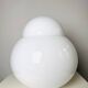 Daruma Model 5028/3 Milk Glass Sphere By Sergio Asti For Candle Milano, Italy 1980S