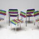 Ensemble de cinq chaises pour enfants IKEA Färgglad