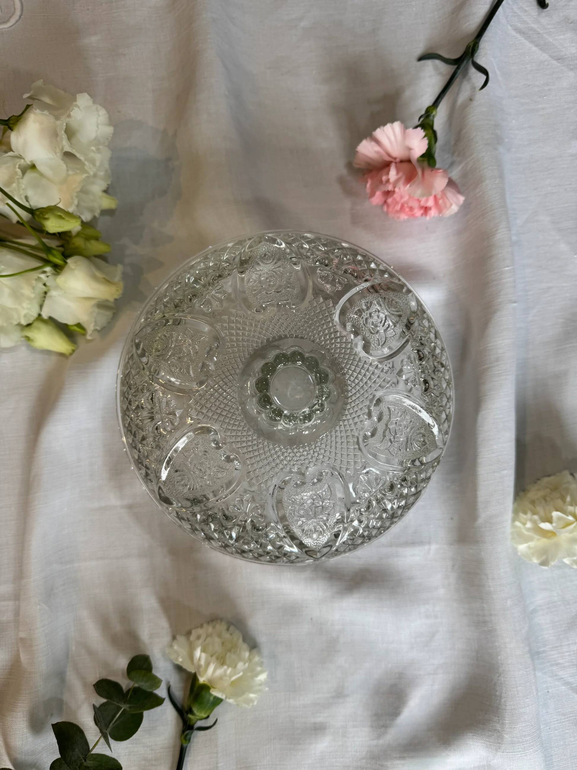 Vintage glass bonbonnière