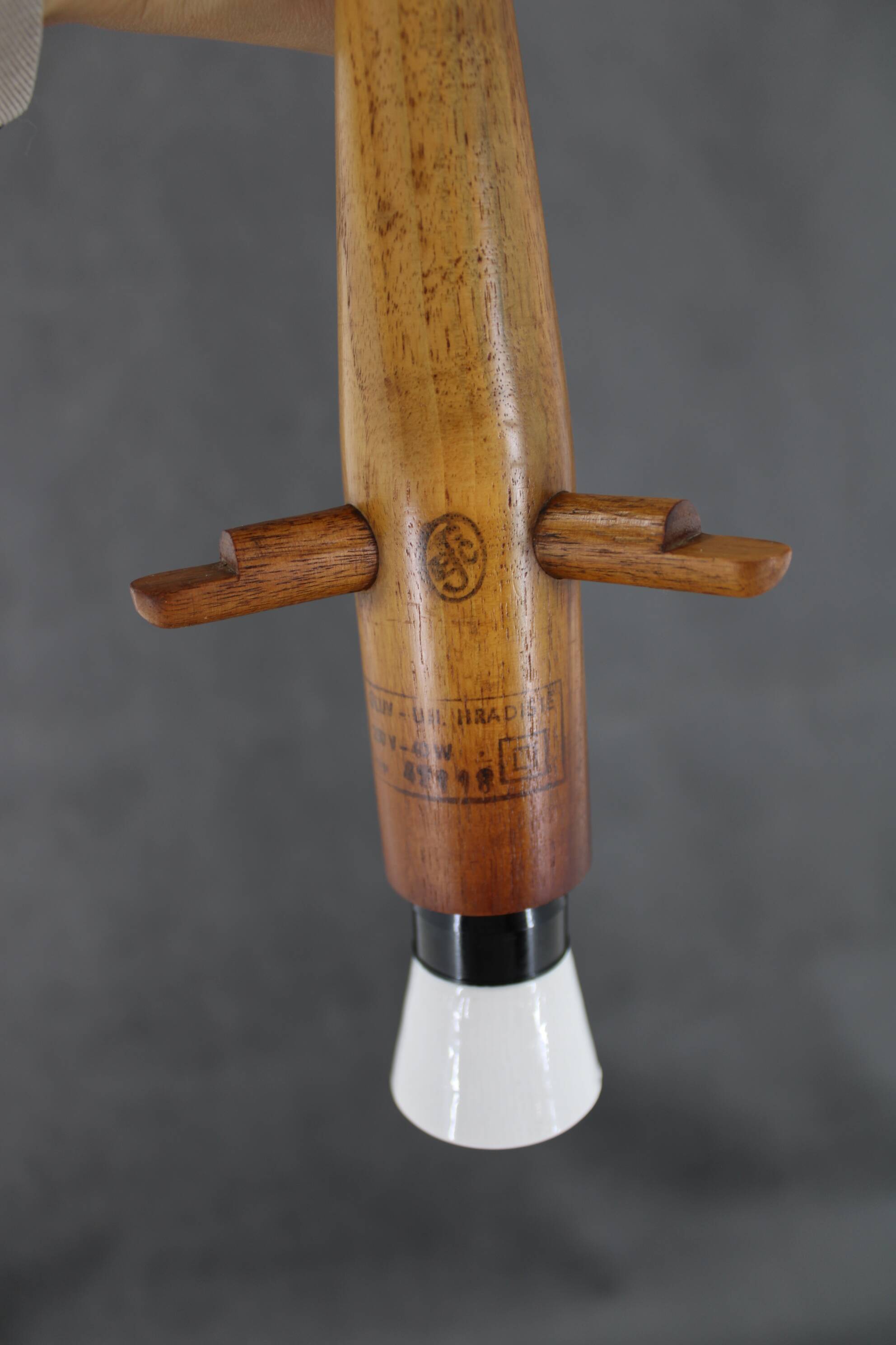 1970s uluv glass pendant, czechoslovakia