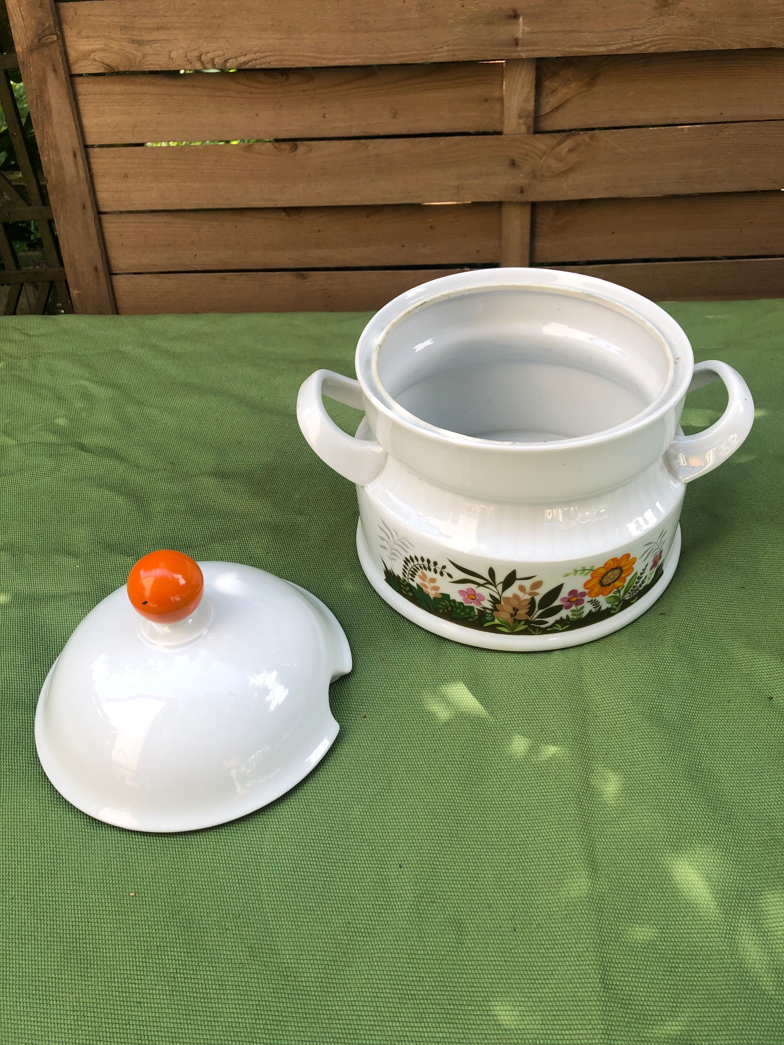 Soup set, tureen and 9 hollow plates 60s Winterling Bavaria