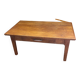 Table basse un tiroir bois vintage ep 50/60
