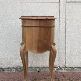 Louis XV bedside table, marble top