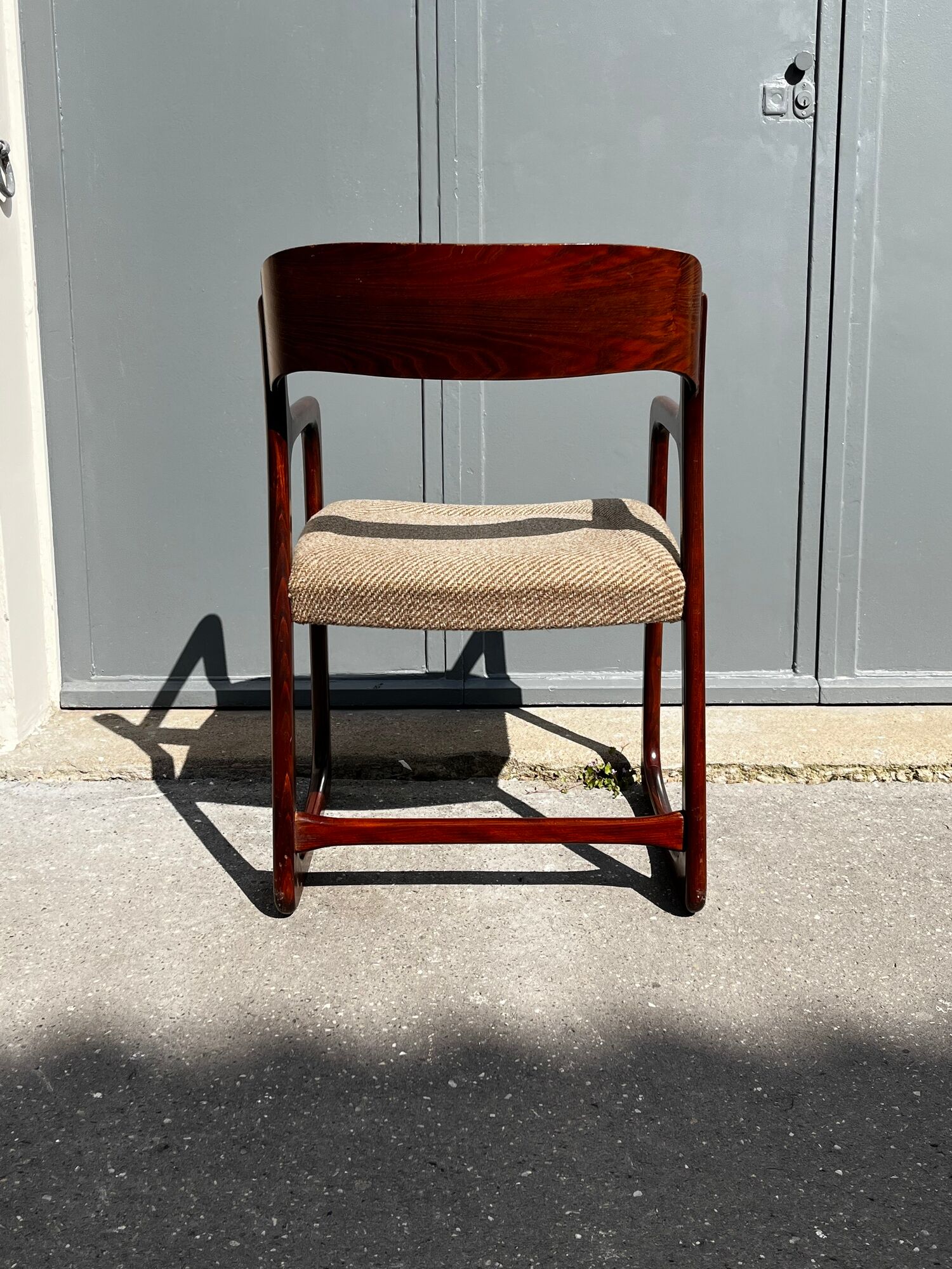 4 fauteuils vintage "Traîneau" de Baumann - années 1960