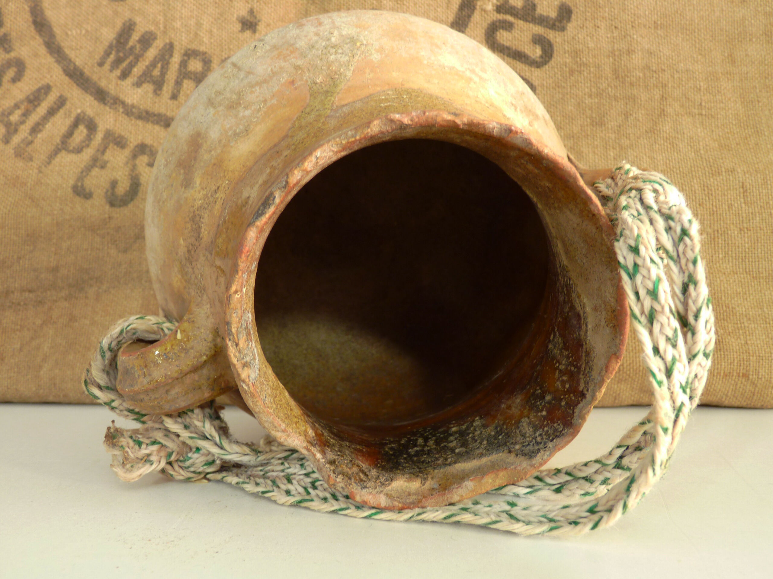 Terracotta pottery, pot for transporting milk, North Africa