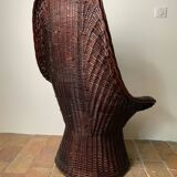 Mid-Century Wicker Armchair