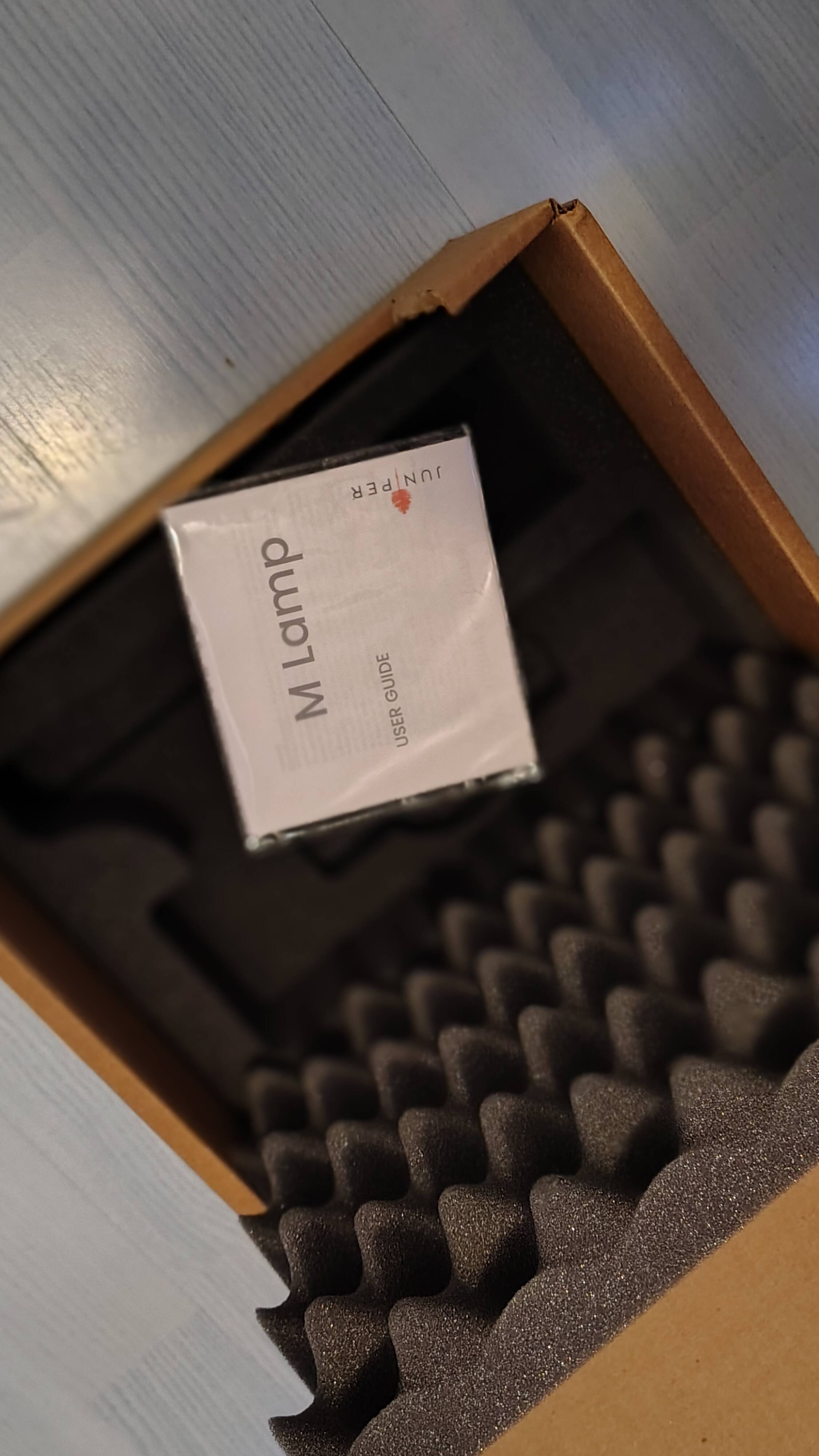 M Lamp by David Irwin, Juniper Publisher, portable battery-operated lamp.