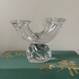 Daum crystal candlestick