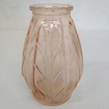 Old pink blown glass soliflore