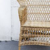 Armchair rotin braided