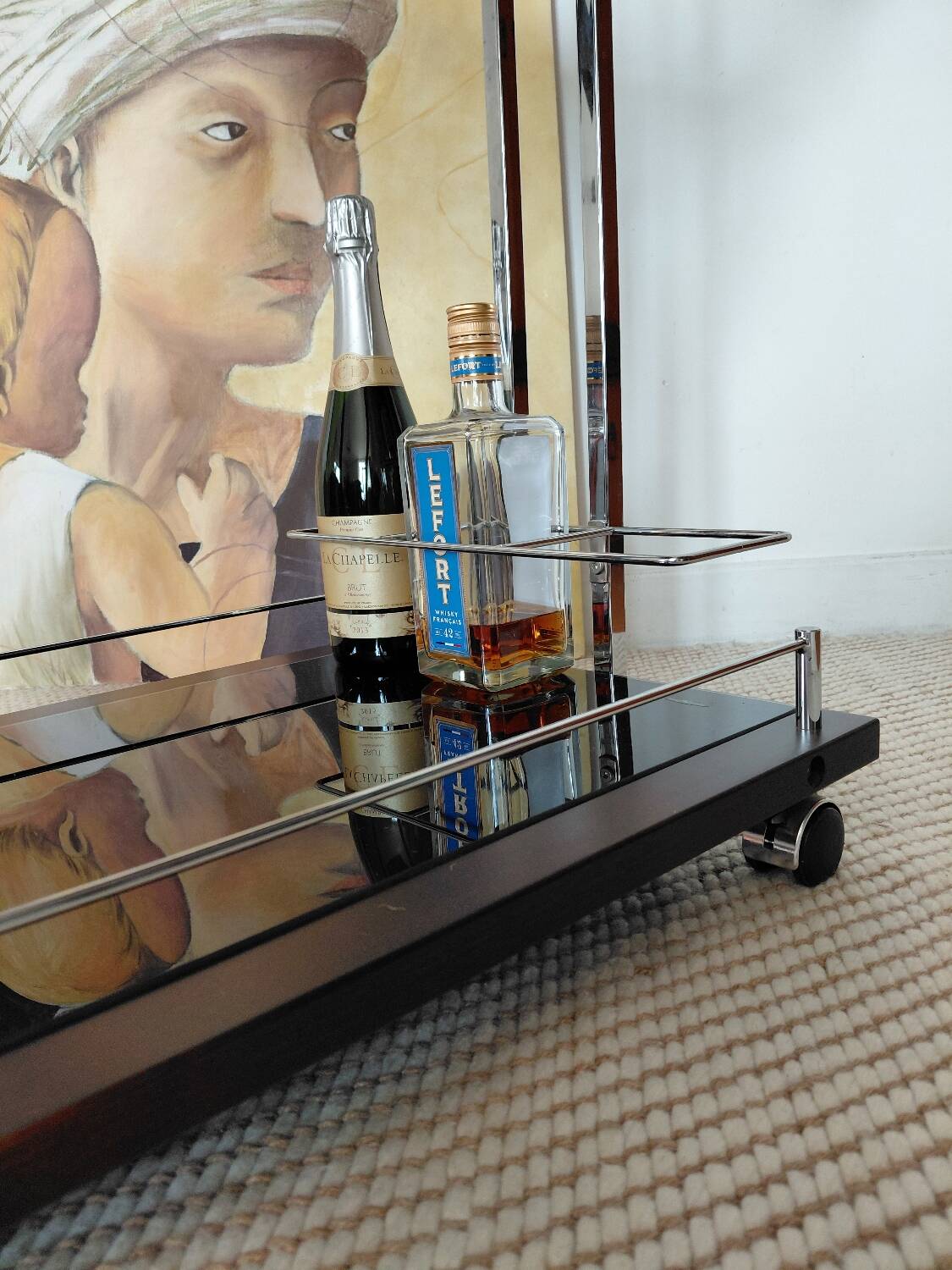 "Z-Shape" vintage 70s dessert table, Italian design: a real favourite.