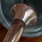 Lampe champignon cuivre et aluminium