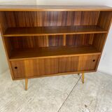 Vintage Mid-Century Teak Book Cabinet, 1950s