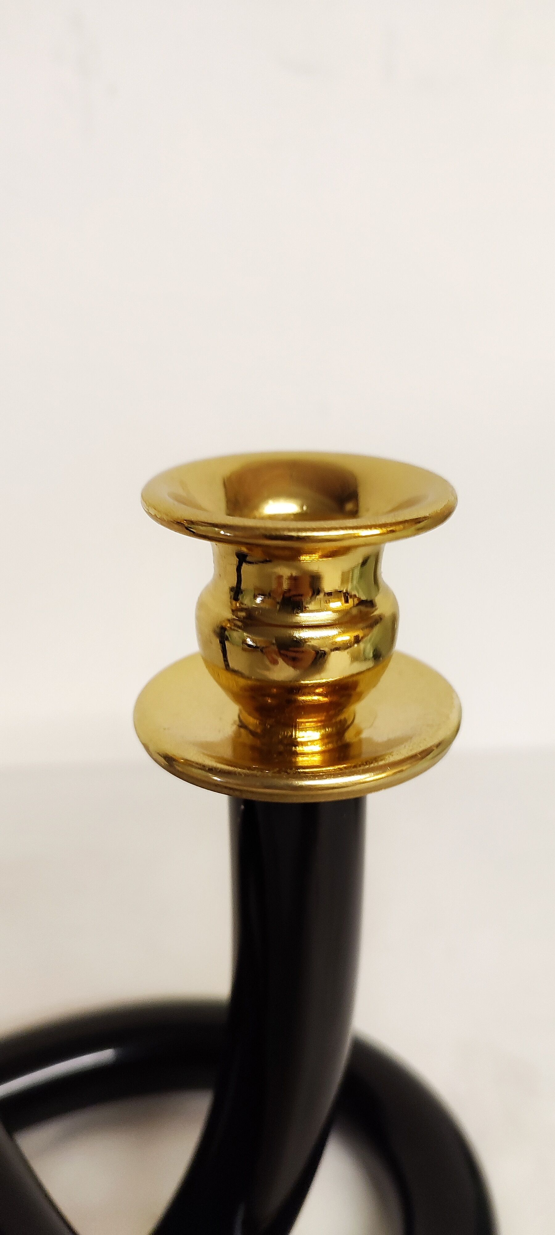 Candelabra "Dorothy Thorpe" in black lucite. USA 1960s.