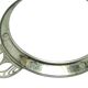 Art Nouveau tray, silver-plated brass, white porcelain, Austria, early 20th century