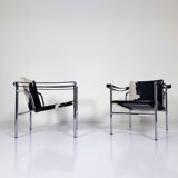 LC1 armchairs, Le Corbusier,  Cassina