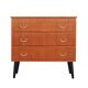 Commode en teck, design suédois, années 1970, fabriquée en Suède