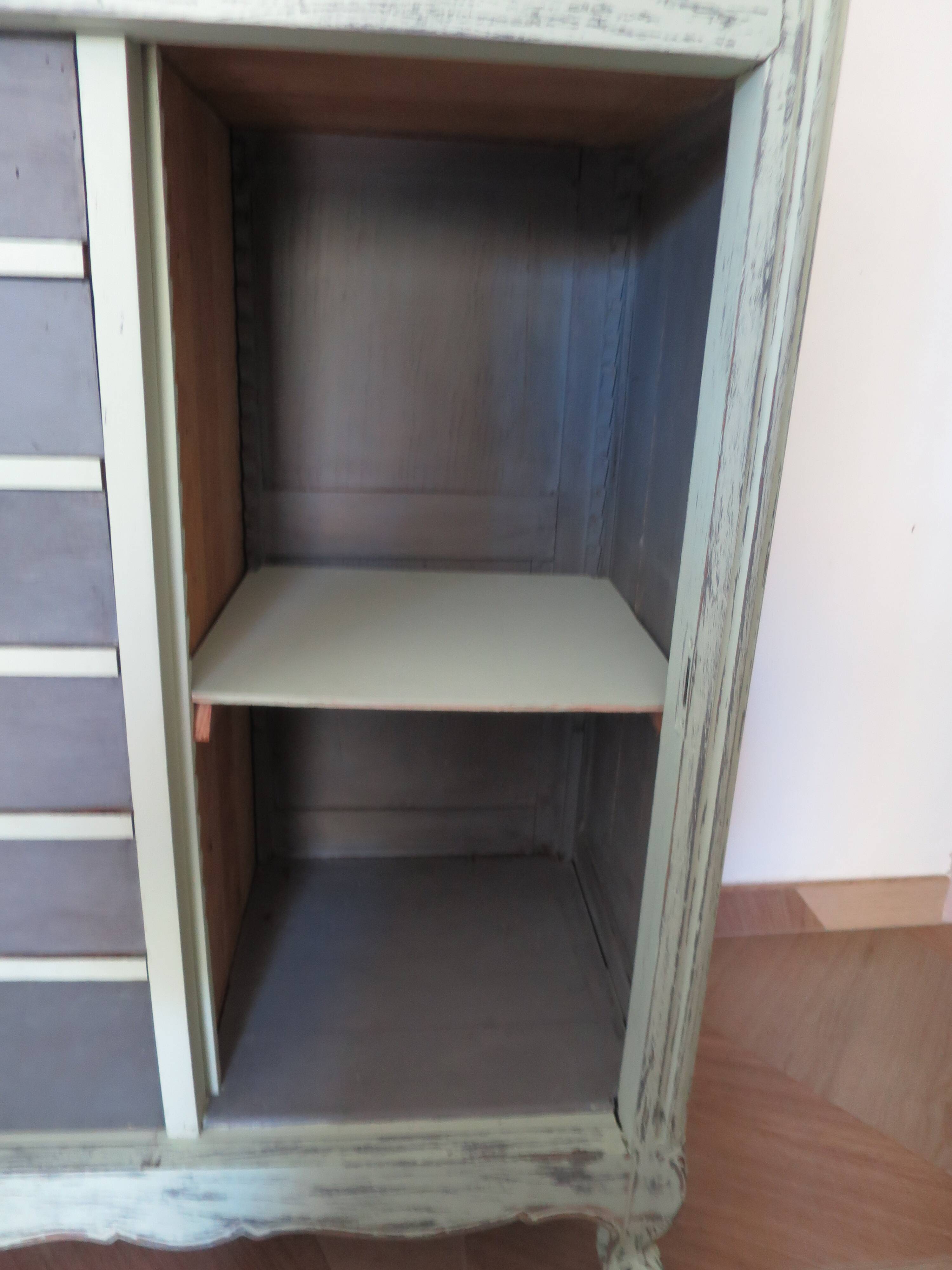 Vintage - Jam cupboard - Low sideboard - Rustic / Shabby chic - Solid wood