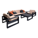 Brutalist seating set, Sigma Furniture, Belgium, 1970s