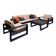 Brutalist seating set, Sigma Furniture, Belgium, 1970s