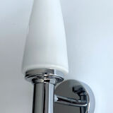 3 vintage chrome and Murano glass wall lamps, 70s