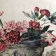 Gouache on paper - bouquet of carnations