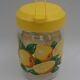 Carafe en verre citrons vintage