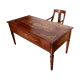 Louis XVI style italian bank desk and bench, 1920s