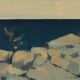 Huile sur toile suédoise – « Paysage côtier » par Arne Aspelin