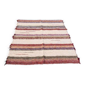 Handmade recycled cotton rug - Multicolor