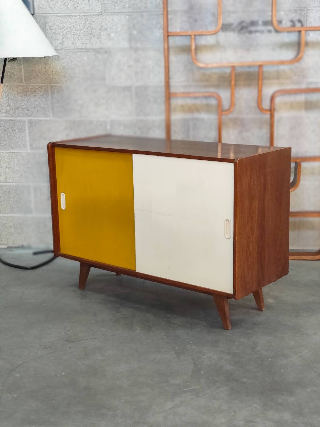 Yellow U 452 Commode Sideboard by Jiri Jiroutek for Interier Praha 1960