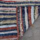 Vintage Turkish handmade rug 130x282 cm
