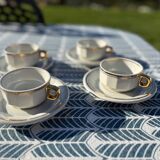 4 bistro cups Pillivuyt France