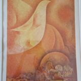 Maurice Arama (born in 1934) - Color lithograph on paper - Artist's proof - Land of peace