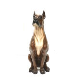Vintage Italian design hand painted ceramic dog