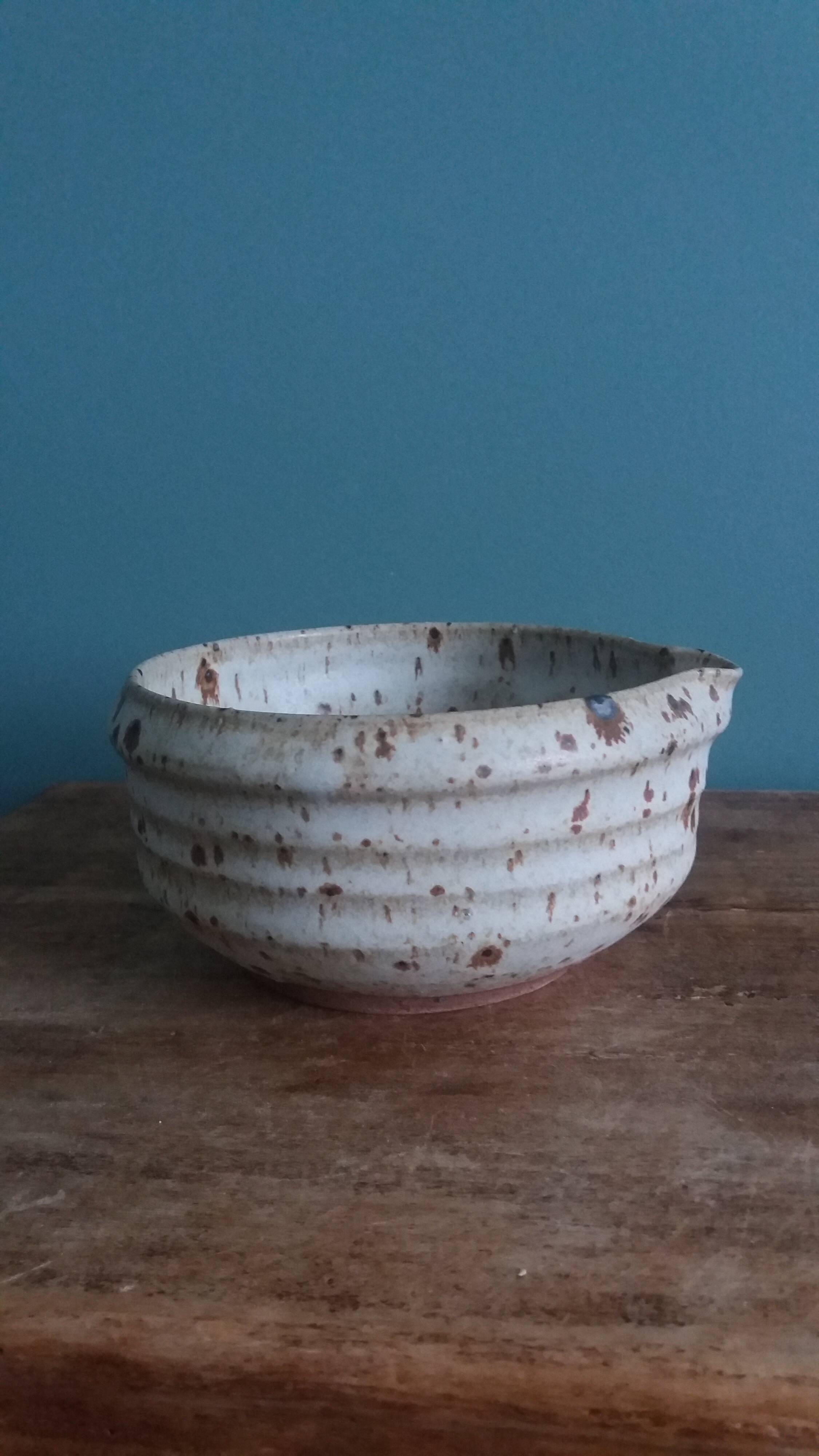 Sauceboat, fondue pot signed Gustave Tiffoche, Saint-Nazaire, 1975