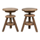 Set of 2 wooden stools