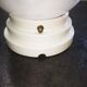 Ceiling lamp old opaline globe white base procelaine Art Deco Ø 15 cm