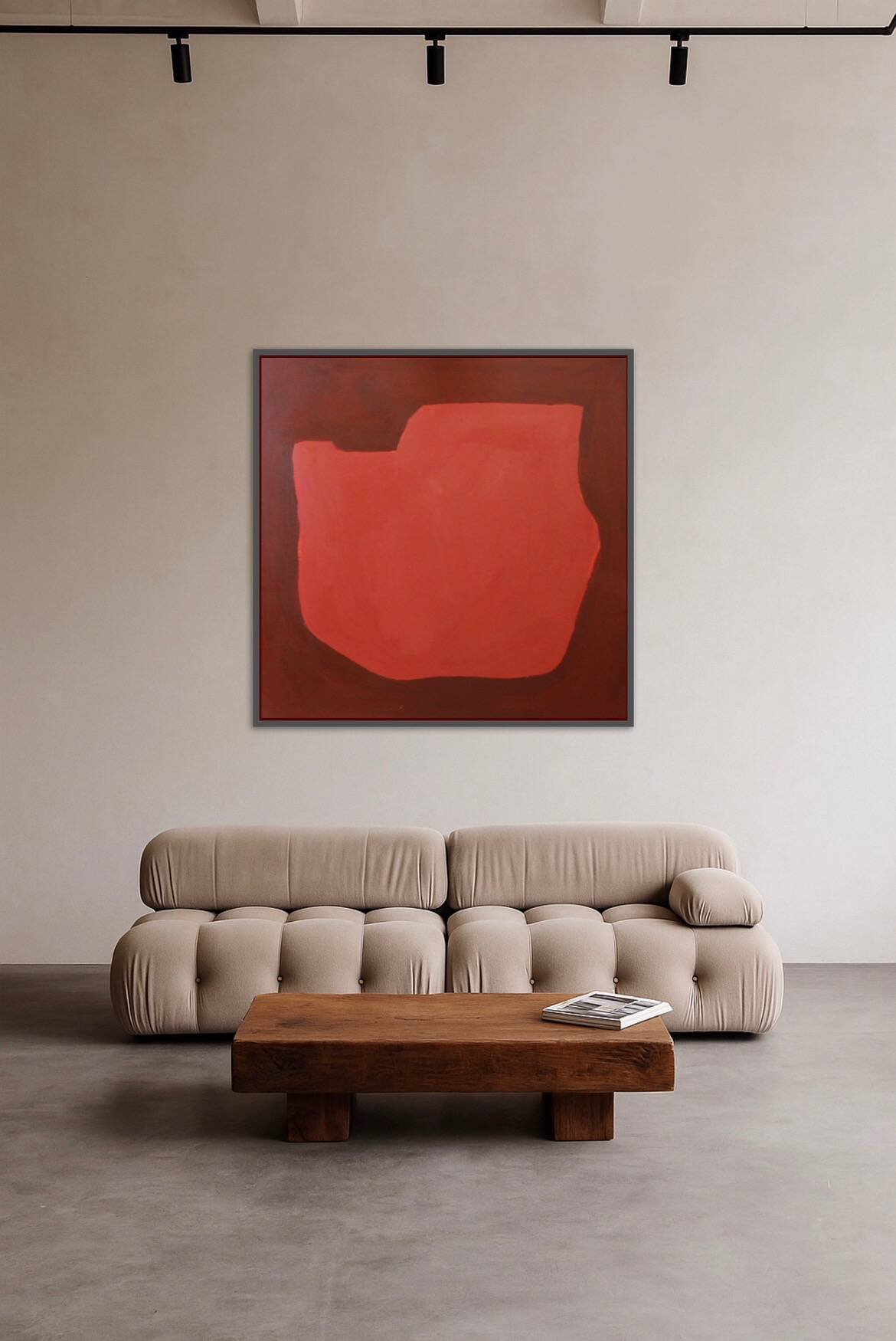 Toile signée "warm silence" 100x80cm