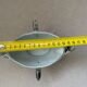 Antique white French porcelain sauce boat M&S with silver trim.