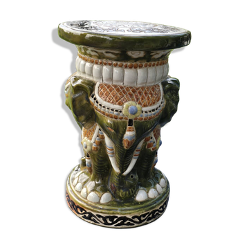 Elephant ceramic side table