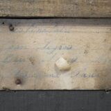 Coffre ancien tôle et bois
