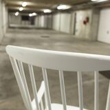 Grandessa rocking chair in white beech by Lena Larsson 1960 for Nesto