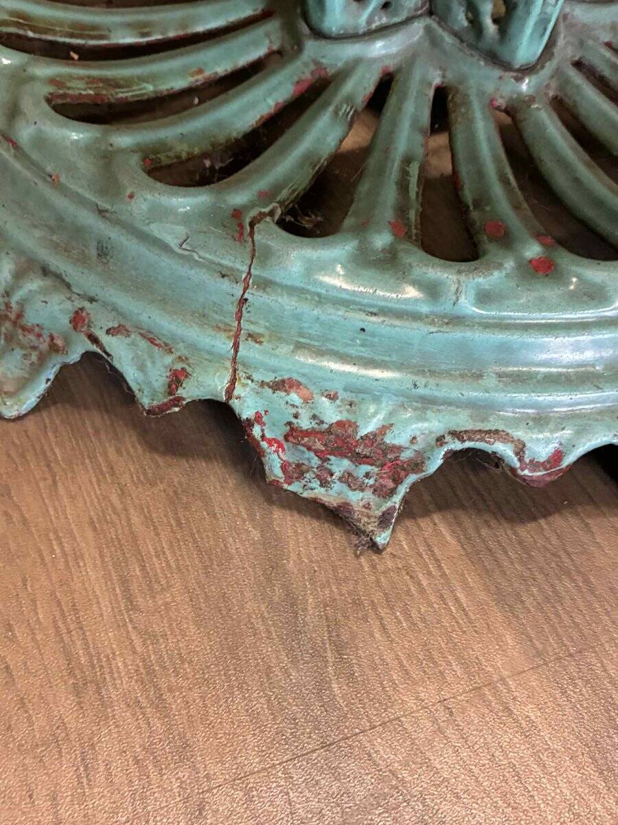 Enameled cast iron umbrella stand, 1920s