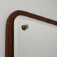 Swedish rectangular teak mirror "Sara" model