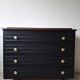 Commode vintage noire